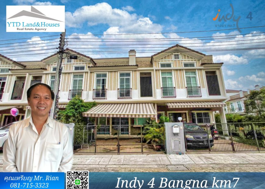 Indy 4 Bangna Km.7 sale THB5.2m, rent 35k/month