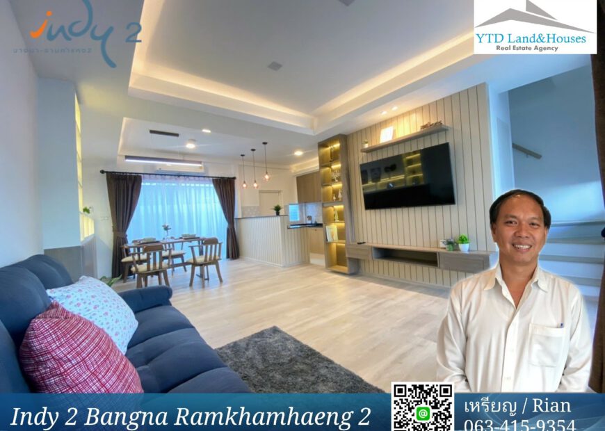 Indy 2 Bangna-Ramkhamhaeng 2 Townhome for rent near Mega Bangna