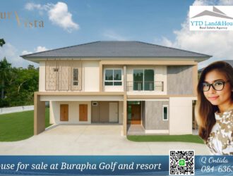 House for sale at the golf course Burapha Golf and Resort at Sriracha, Chonburi. 15.9 M.baht