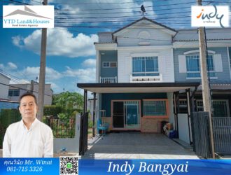 ขายทาวน์โฮม 2 ชั้น Indy บางใหญ่ 2 storey townhome for sale at Indy Bang Yai THB 3.69m