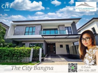 The City บางนา บ้านเดี่ยวหรู โครงการใหม่ ติดเมกา-บางนา ให้เช่า 160,000 บาท/เดือน (เฟอร์นิเจอร์ครบ)