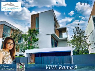 ขาย บ้านหรู VIVE พระราม 9 บ้านเดี่ยว Super Luxury ,3ชั้น ดีไซน์ใหม่ในสไตล์ "Modern Japanese