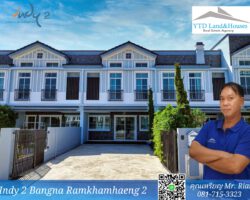 Luxury townhome for rent in Indy 2 Bangna-Ramkhamhaeng 2 Indy 2 บางนา-รามคำแหง 2 THB 55k/month