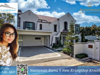 ขายบ้านหรู ใหม่ นันทวัน 2 พระราม 9 กรุงเทพกรีฑา เสนอขาย 65 ล้านบาท Luxury house Nantawan 2 Rama 9 Krungthepkreetha For sale 65M baht