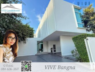 ขาย/ให้เช่า บ้านหรู วีเว่ บางนา VIVE Bangna บ้านเดี่ยว Super Luxury สไตล์ Modern Minimal ใกล้ MEGA บางนา.